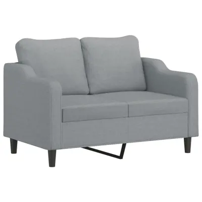 Dvosed kavč - Sofa - Kanape svetlo siv 120 cm blago
