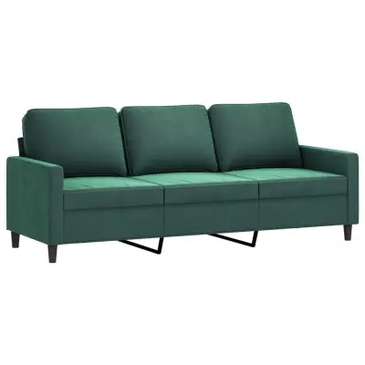 kavč - Sofa - Kanape trosed temno zelen 180 cm žamet
