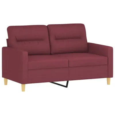 Dvosed kavč - Sofa - Kanape vinsko rdeč 120 cm blago