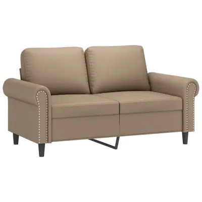 Dvosed kavč - Sofa - Kanape kapučino barve 120 cm umetno usnje