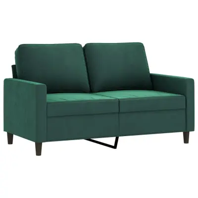 Dvosed kavč - Sofa - Kanape temno zelen 120 cm žamet