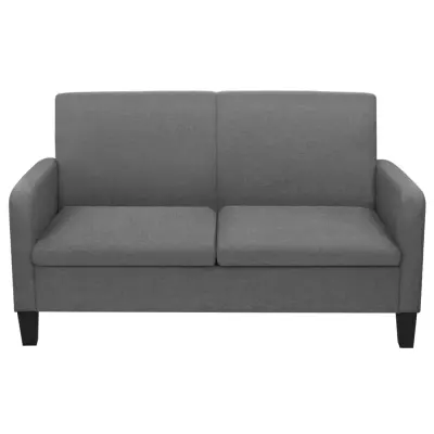 kavč - Sofa - Kanape dvosed 135x65x76 cm temno sive barve