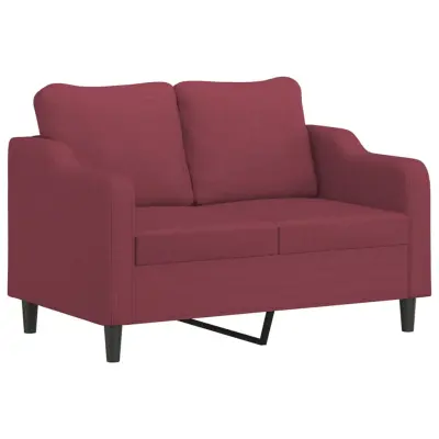 Dvosed kavč - Sofa - Kanape vinsko rdeč 120 cm blago