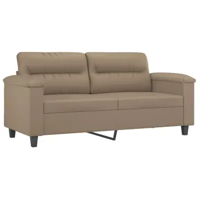 Dvosed kavč - Sofa - Kanape kapučino barve 140 cm umetno usnje