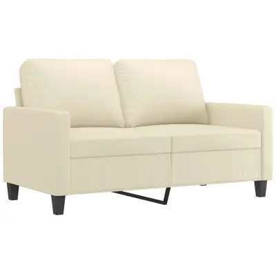 Dvosed kavč - Sofa - Kanape krem 120 cm umetno usnje