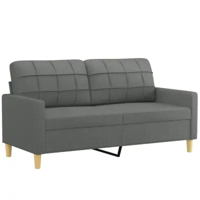 Dvosed kavč - Sofa - Kanape temno siv 140 cm blago