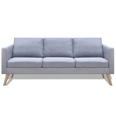 kavč - Sofa - Kanape trosed iz blaga svetlo sive barve