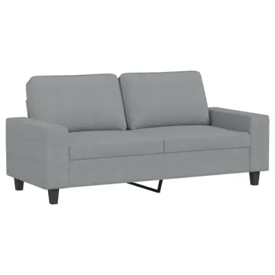 Dvosed kavč - Sofa - Kanape svetlo siv 140 cm blago