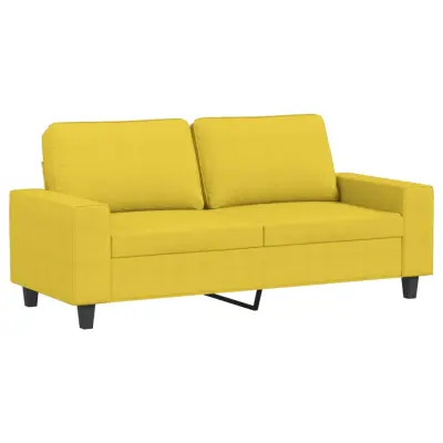 Dvosed kavč - Sofa - Kanape svetlo rumen 140 cm blago