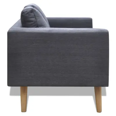 kavč - Sofa - Kanape dvosed iz blaga temno sive barve