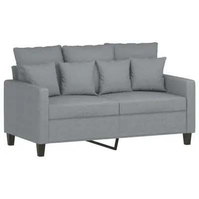 Dvosed kavč - Sofa - Kanape svetlo siv 120 cm blago