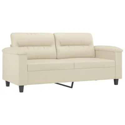 Dvosed kavč - Sofa - Kanape krem 140 cm umetno usnje