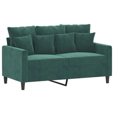 Dvosed kavč - Sofa - Kanape temno zelen 120 cm žamet