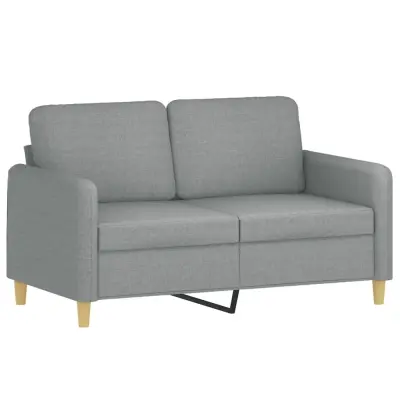 Dvosed kavč - Sofa - Kanape svetlo siv 120 cm blago