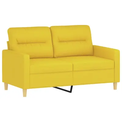 Dvosed kavč - Sofa - Kanape svetlo rumen 120 cm blago