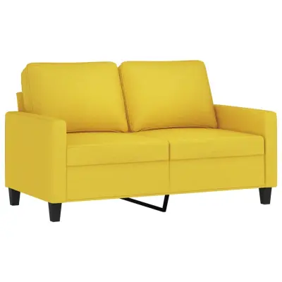 Dvosed kavč - Sofa - Kanape svetlo rumen 120 cm blago