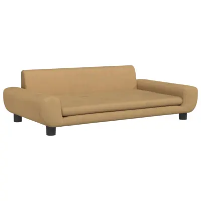 Otroški kavč - Otroški divan - Otroški sedež rjav 100x54x33 cm žamet
