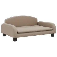 Otroški kavč - Otroški divan - Otroški sedež kapučino 70x45x30 cm umetno usnje