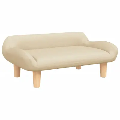 Otroški kavč - Otroški divan - Otroški sedež krem 70x40x24 cm blago