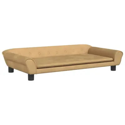 Otroški kavč - Otroški divan - Otroški sedež rjav 100x50x26 cm žamet
