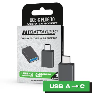 Liibattaries adapter USB-C vtič v USB-A 3.0 vtičnico