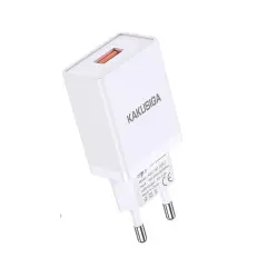 iKaku KSC-757 AOBAO pametni polnilnik z enim USB vhodom 2,4 A, bel
