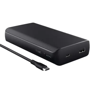 Trust, Napajalna banka 65W 20000 mAh LARO kompaktna, Črna