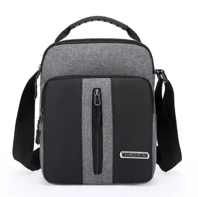 Platnena torba za prenašanje za moške, ležerna torba čez ramo Grey