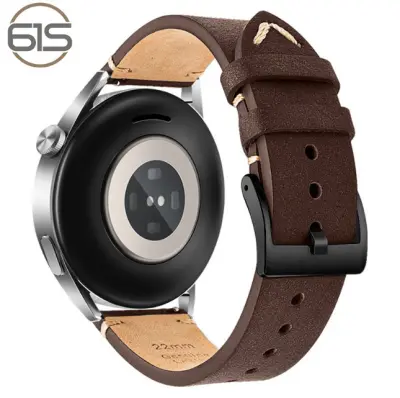 Usnjen pašček za uro Huawei GT4 Pro Brown+Black 22 mm