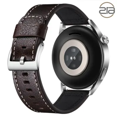 Usnjen pašček za uro Samsung Galaxy Watch 4 Coffee+Black 22 mm