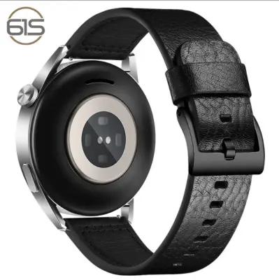 Usnjen pašček za uro Samsung Galaxy Watch 4 Black 22 mm