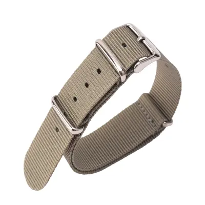 Nadomestni najlonski pašček za uro - 22 mm Grey