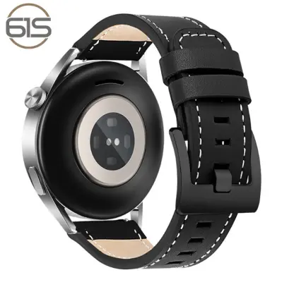 Usnjen pašček za uro Huawei GT4 Pro Black 20 mm