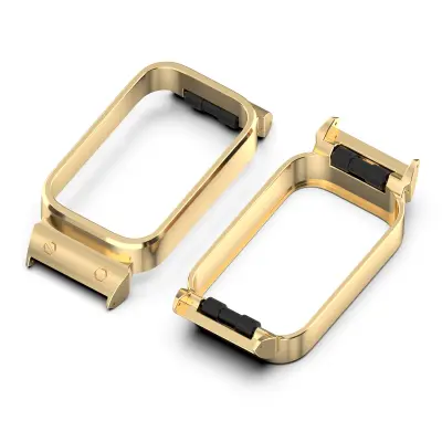 Kovinski okvir za Xiaomi Band 9 Active/Redmi Band 3 (18 mm) Gold