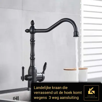 Kuhinjska pipa v podeželskem slogu | 3-smerna pipa | Filtrirano vodo ali zaprto v kotlu | od Aleksandra