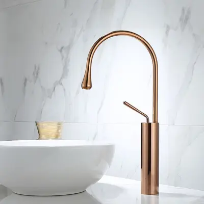 Kuhinja | Kopalnica | Dizajn Mešalna pipa | Kapljica Rosé Gold Copper