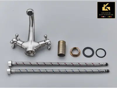 Industrijski in podeželski | Kopalniška in/ali kuhinjska pipa | Cedrica | Zlato črno kromirano nerjaveče jeklo