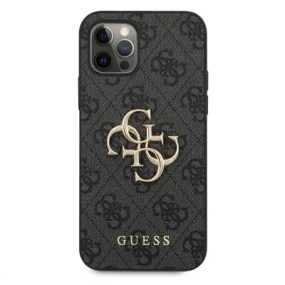 Guess, Zaš?itni ovitek za iPhone 12/12 Pro model 4G, Siva
