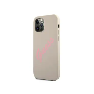 Guess, Ohišje za Apple iPhone 12 / 12 Pro Collection Vintage Silikon v TPU, Siva