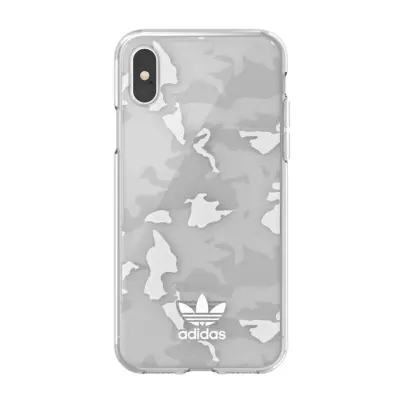 Adidas, Zaš?itni ovitek za iPhone X in XS Originals Camo Trefoil, Bela