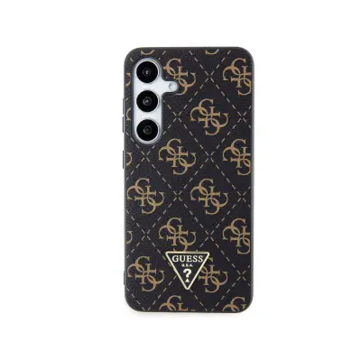 Guess, Ohišje za Samsung Galaxy S24 Plus Vzorec 4G Triangle Ultra-Chic, ?rna