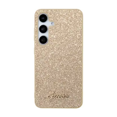 Guess, Zaš?itna lupina za Samsung Galaxy S24+ z bleš?icami, Zlata