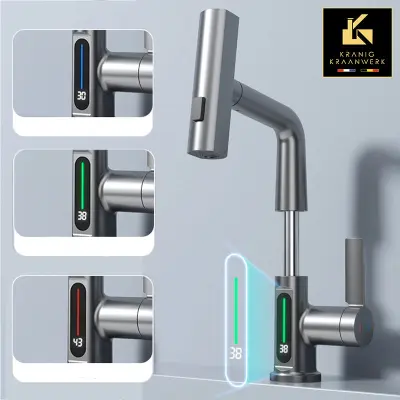 Nagibna pršilna pipa | Frizerska pipa | Salonska pipa | Pipa za umivalnik z izvlečno cevjo | Miriam