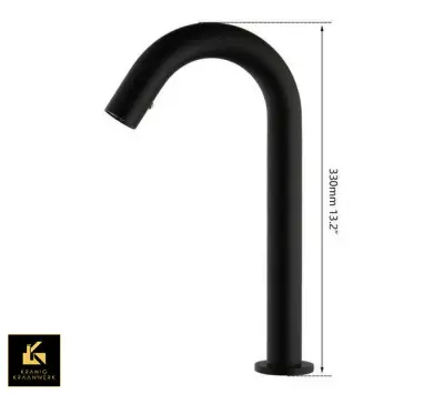 Senzor Ultima razreda A | Črna | Brezdotična pipa | WC soba | Mat Black | Minimalizem