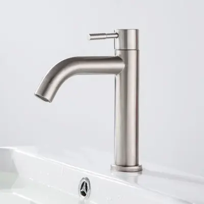 Kontakt Senzorska pipa | Brez dotika | Pipa za umivalnik in fontano | Senzorska pipa | Pipa za hladno vodo | Darento | Brušeno jeklo