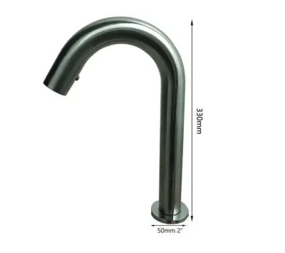 Senzor Ultima razreda A | Nerjaveče jeklo | Brezdotična pipa | WC soba | Brušeno jeklo | Minimalizem