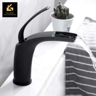 Dizajn Mešalna pipa | Pipa za umivalnik in fontano | Veralien v črnem | Minimalizem