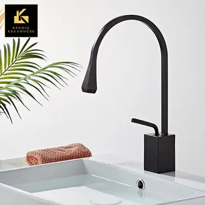 Dizajn Mešalna pipa | Kotni padec Black | Visok ali nizek model