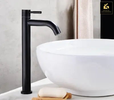 Kontakt Senzorska pipa | Brez dotika | Pipa za umivalnik in fontano | Senzorska pipa | Pipa za hladno vodo | Darento | Mat črna