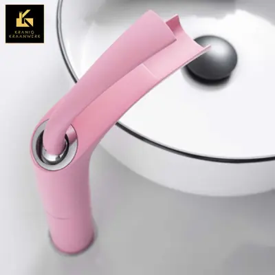 Dizajn Mešalna pipa | Pipa za umivalnik in fontano | Veralien v roza | Minimalizem